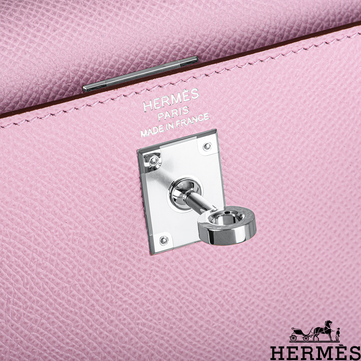 Hermes Kelly Mini II Sellier Epsom Mauve Sylvestre PHW, 2022 in